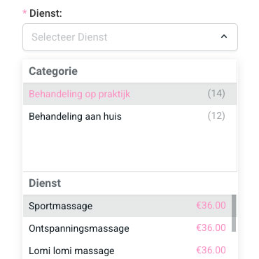 Massage boeken