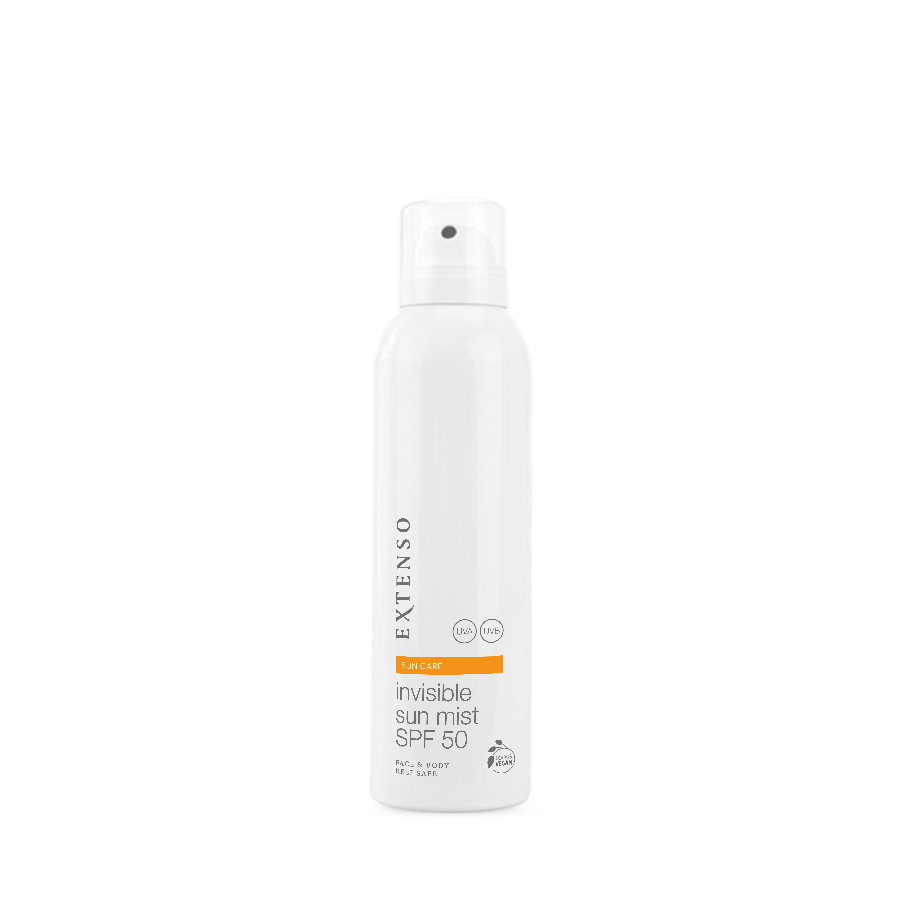Sun Cover Body SPF 50 | Wellness Compleet Almelo | Invisible Sun Mist SPF 50 Zonnebrand mist met SPF 50. Ocean friendly en reef safe !